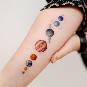 tatouage planète