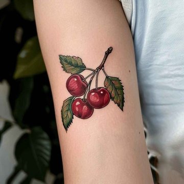 tatouage cerise