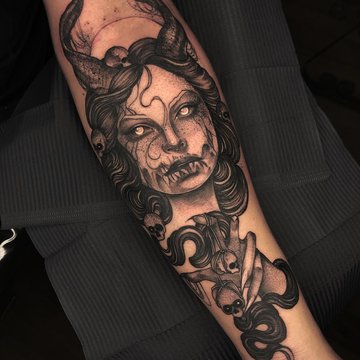 tatouage démon