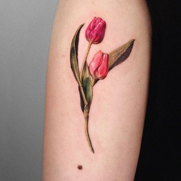 tatouage tulipe