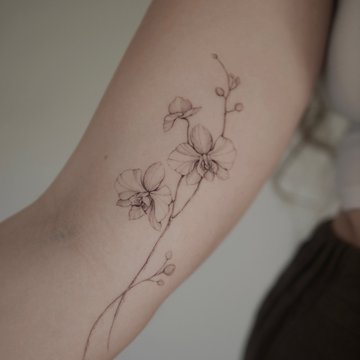 tatouage orchidée