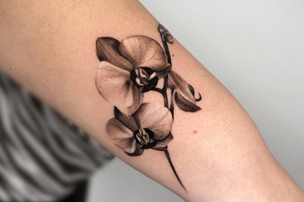 tatouage orchidée