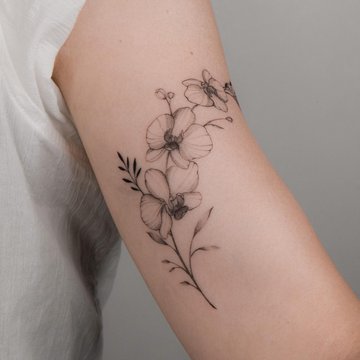 tatouage orchidée