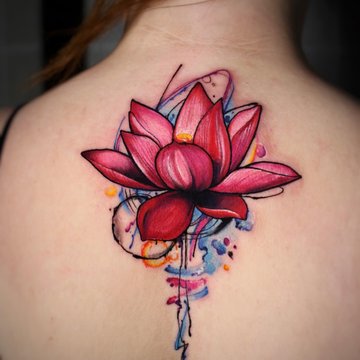 tatouage fleur de lotus