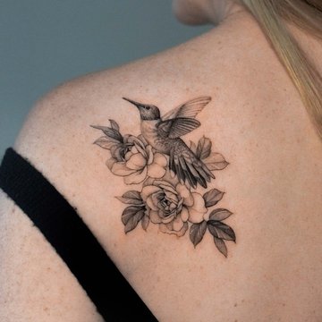 tatouage de colibri