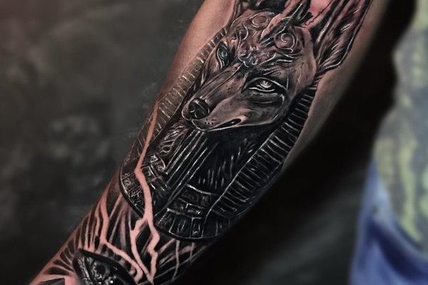 tatouage Anubis