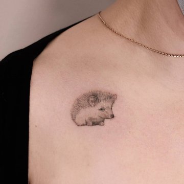 tatouage hérisson