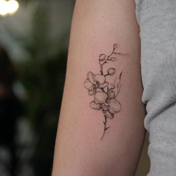 tatouage orchidée