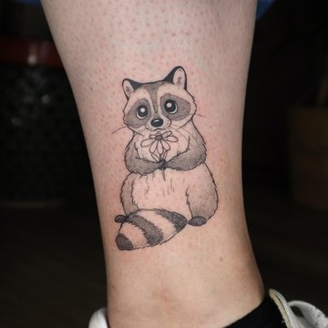 tatouage raton laveur