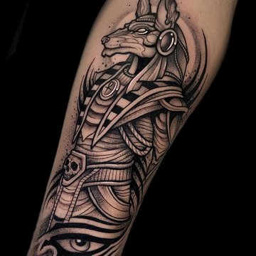 tatouage Anubis
