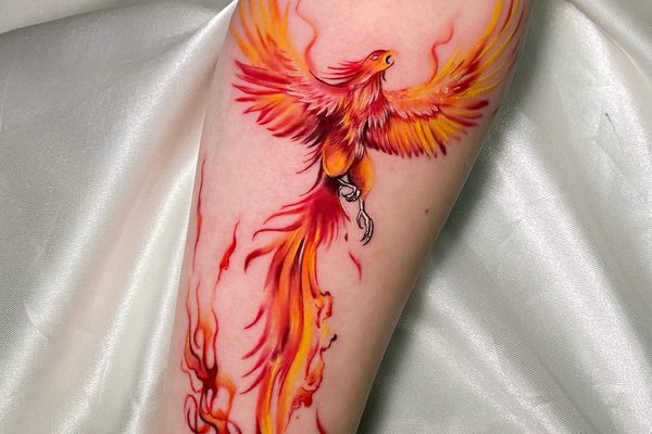 tatouage phoenix
