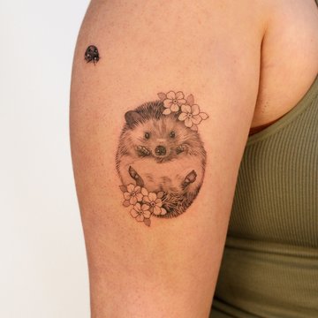 tatouage hérisson