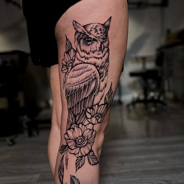 tatouage chouette