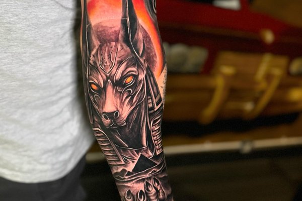 tatouage Anubis