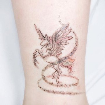 tatouage licorne