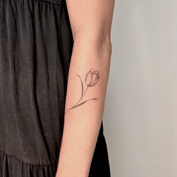 tatouage tulipe