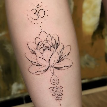 tatouage fleur de lotus