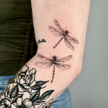 tatouage libellule
