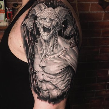 tatouage démon