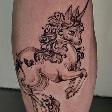 tatouage licorne