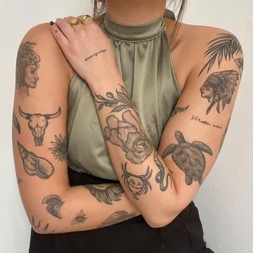tatouage bras femme