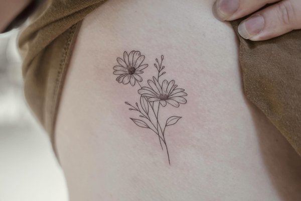 tatouage marguerite