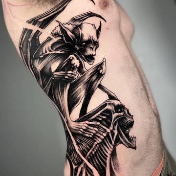 tatouage gargouille
