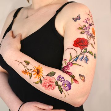 tatouage fleur