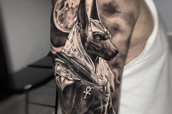 tatouage Anubis