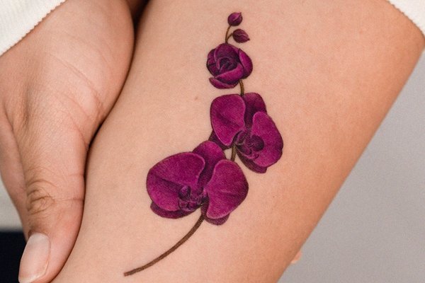 tatouage orchidée