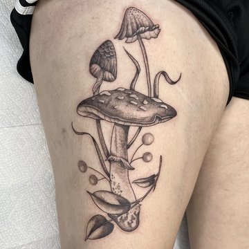 tatouage champignon