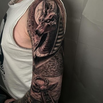 tatouage Anubis