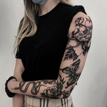 tatouage bras femme