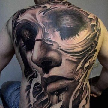 tatouage dos homme