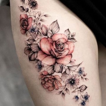 tatouage femme cuisse