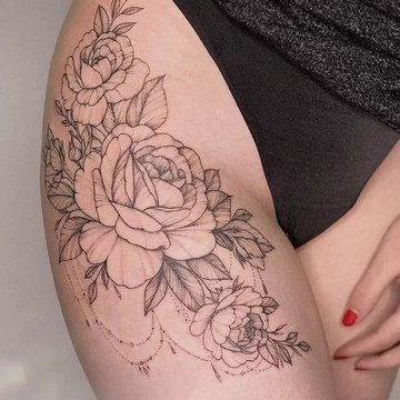 tatouage femme cuisse