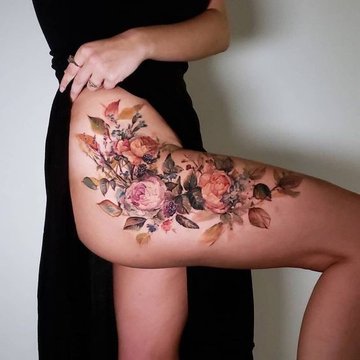 tatouage femme cuisse