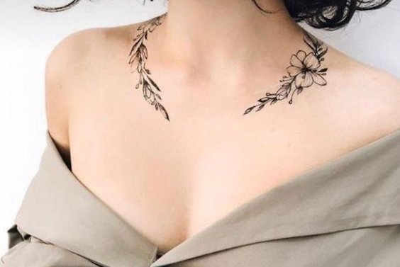 tatouages clavicule