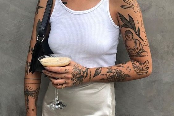 tatouage bras femme