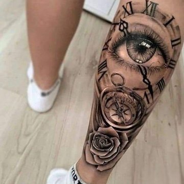 tatouage homme mollet