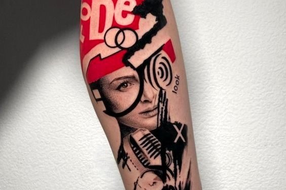 tatouage homme mollet